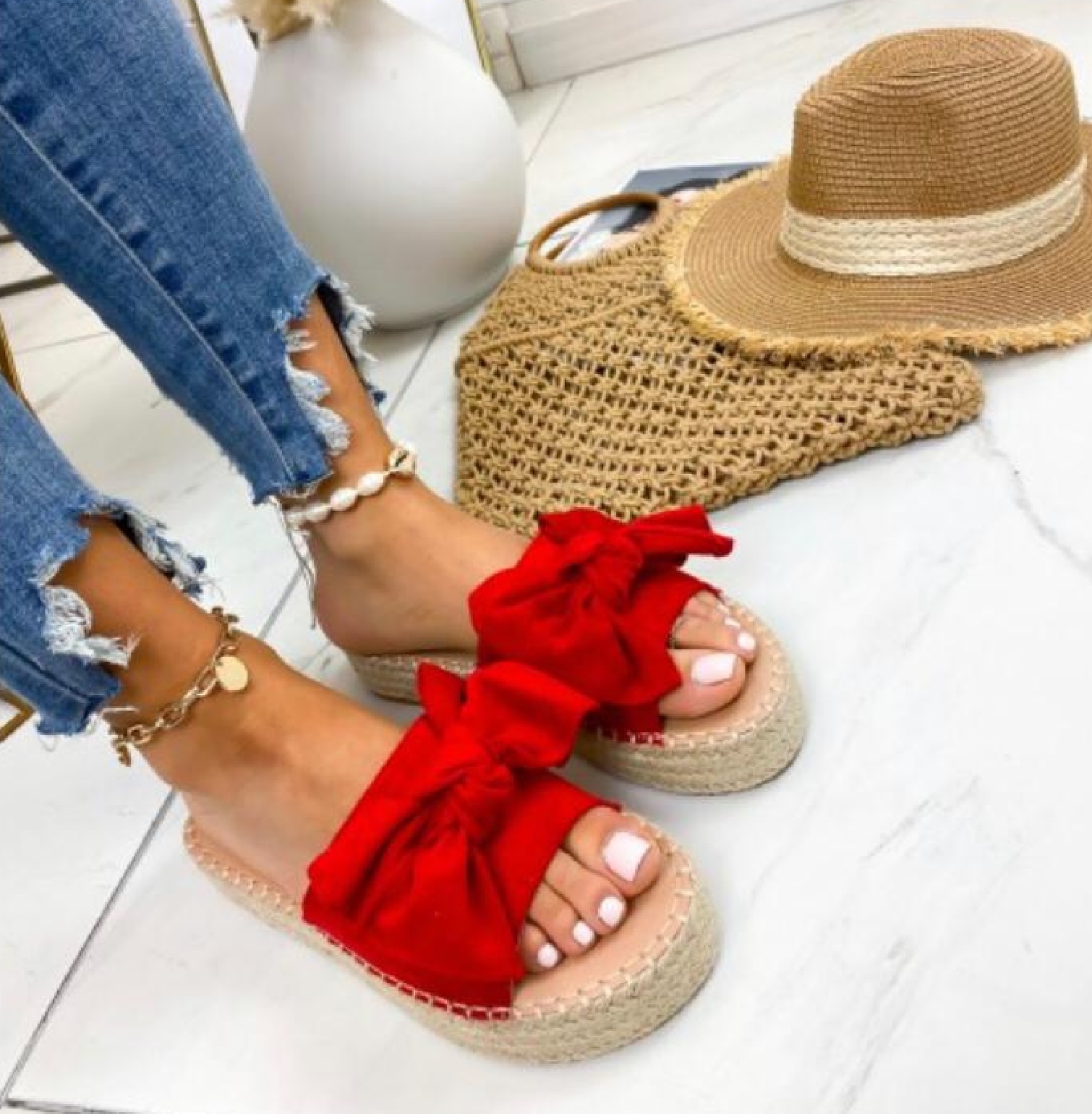 womens platform slide